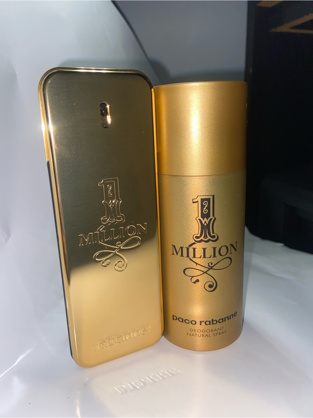 Paco Rabanne 1 Million Men's Gold Bottle and Deodorant Set